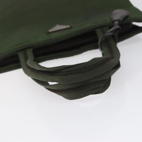 PRADA Hand Bag Nylon Green - Picture 7 of 13